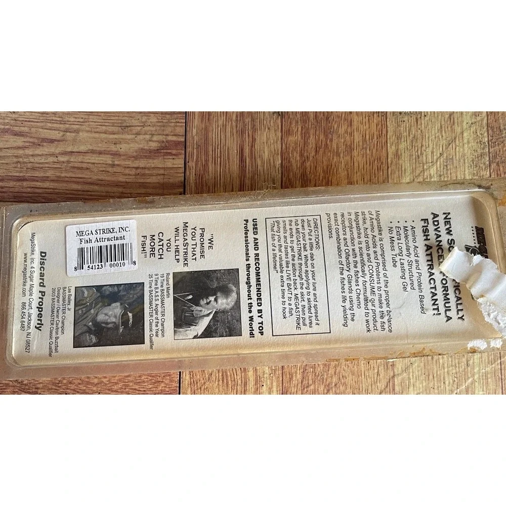 New Megastrike Fish Attractant Crawfish Formula Fishing Lure Bait Smell Tube 2Oz